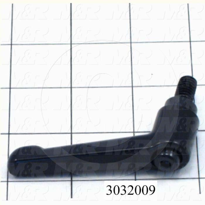 Handles, Adjustable Handle Type, Threaded Stud Mounting, Die Cast Material, 5/16-18 Thread Size, 0.590" Thread Length