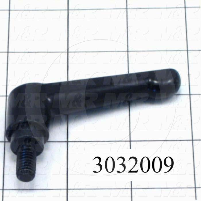 Handles, Adjustable Handle Type, Threaded Stud Mounting, Die Cast Material, 5/16-18 Thread Size, 0.590" Thread Length