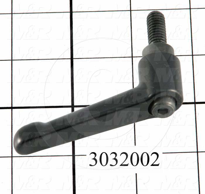 Handles, Adjustable Handle Type, Threaded Stud Mounting, Die Cast Material, 5/16-18 Thread Size, 0.780 in. Thread Length