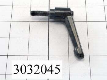 Handles, Adjustable Handle Type, Threaded Stud Mounting, Die Cast Material, 5/16-18 Thread Size, 0.98 in. Thread Length
