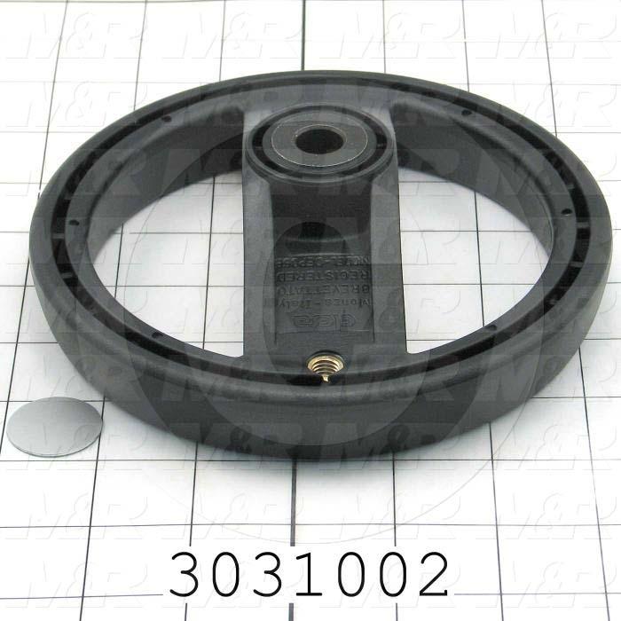 Handles, Handwheel Handle Type, Thru Hole Mounting, Plastic Material