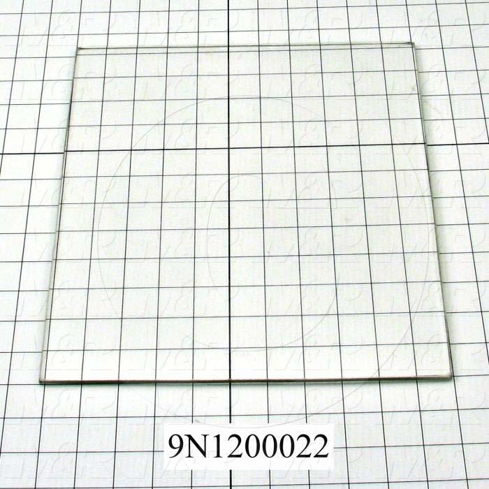 High Temp. Glass, Temperature Rating 446F, Dimensions 1/4"X11-1/16"X12-3/16"