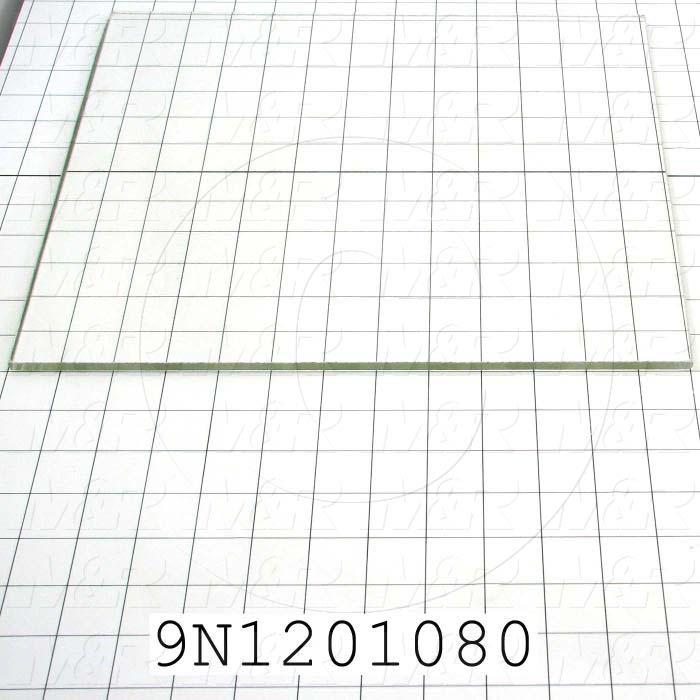 High Temp. Glass, Temperature Rating 446F, Dimensions 1/4"X12-3/16"X13-1/16"