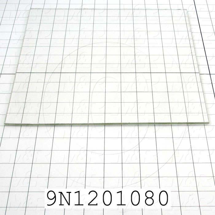 High Temp. Glass, Temperature Rating 446F, Dimensions 1/4"X12-3/16"X13-1/16"