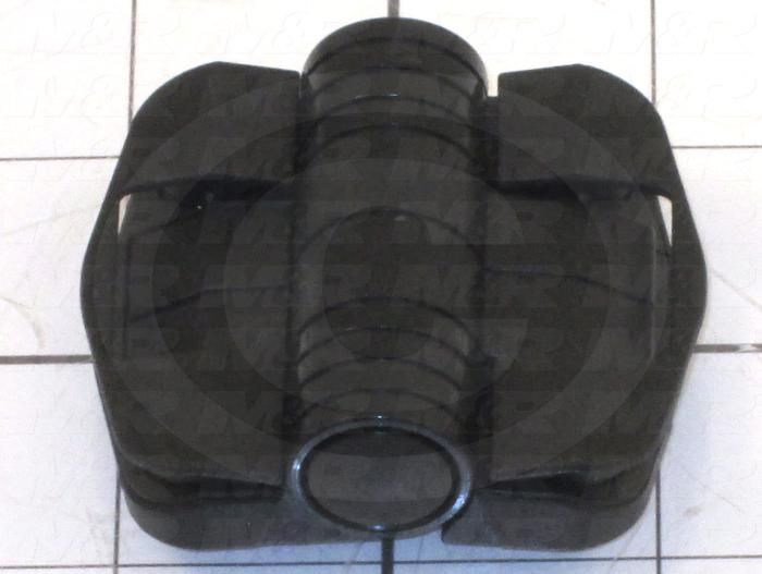 Hinge, Detent, Surface Mounting Style, 2.00 in. Width, 2.00 in. Overall Length, Plastic