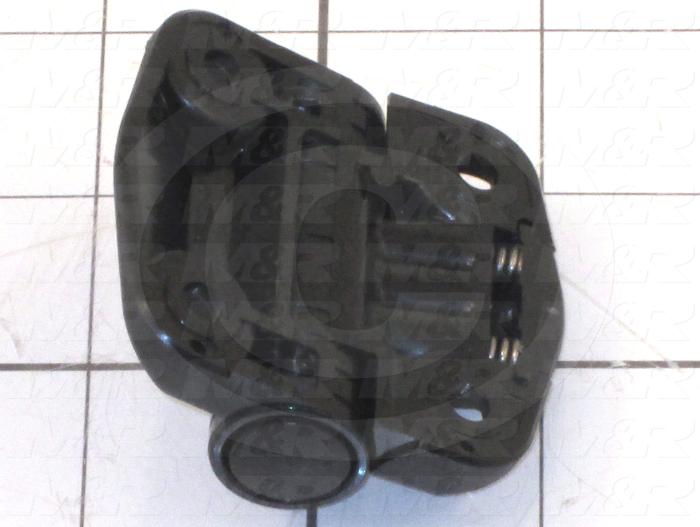 Hinge, Detent, Surface Mounting Style, 2.00 in. Width, 2.00 in. Overall Length, Plastic