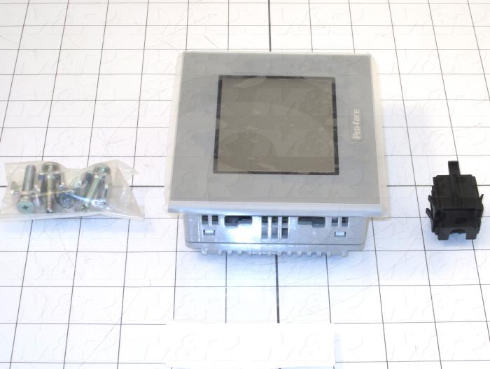 HMI Panel, AST Series, 3.8", Touch Screen, Amber/Red, 24VDC, Serial COM, USB