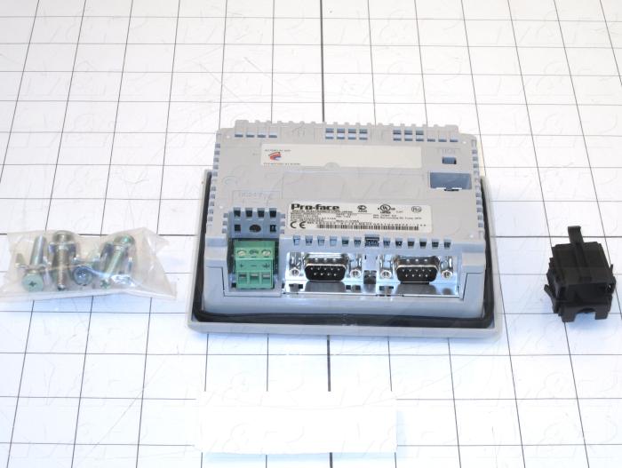 HMI Panel, AST Series, 3.8", Touch Screen, Amber/Red, 24VDC, Serial COM, USB