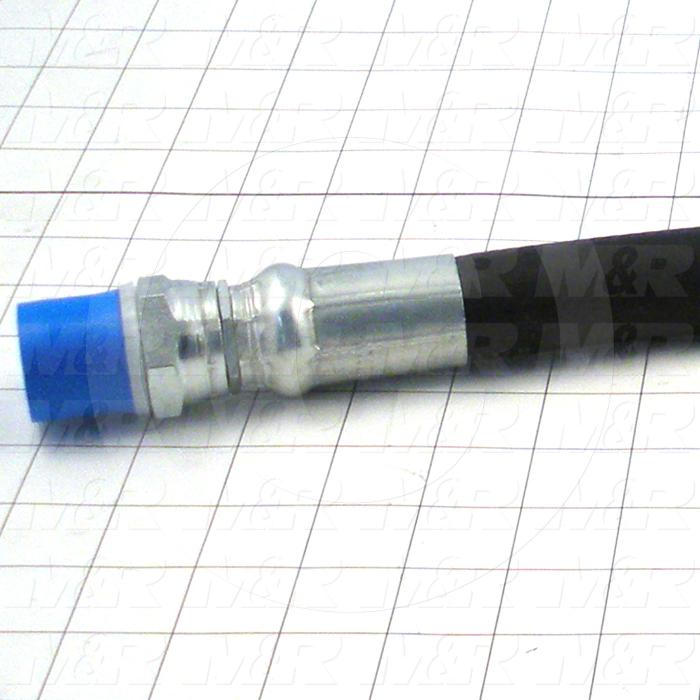 Hose Multipurpose, 3/4" ID, Male Pipe 3/4-14 Thread Coupling End 1, Male Pipe 3/4-14 Thread Swivel Coupling End 2, Black, 200 Psi Max Pressure, 22" Long