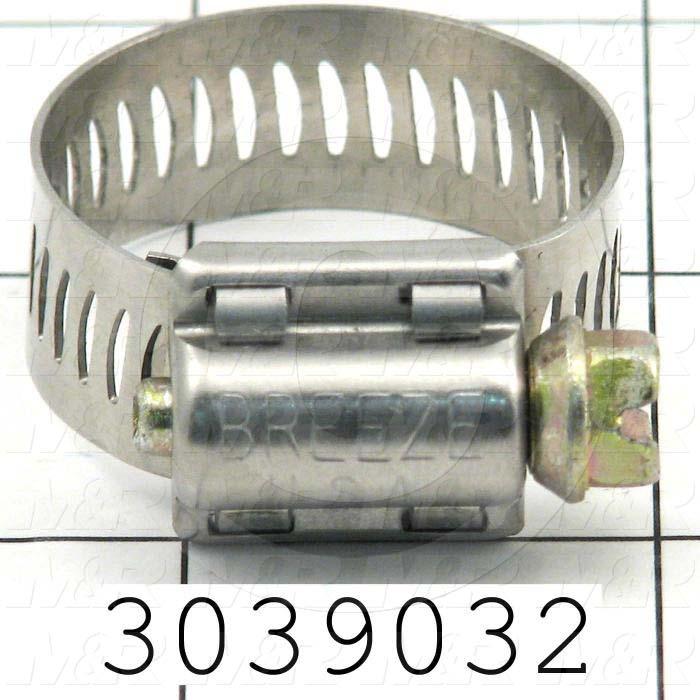 HOSE WORM CLAMP 1/2"BAND WIDTH