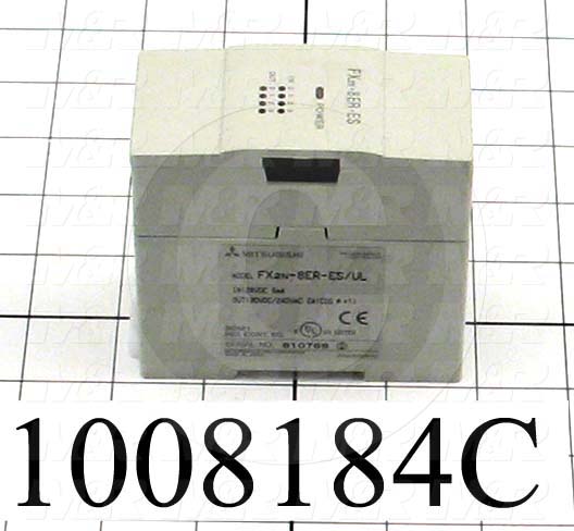 I/O Module, 4 Inputs, Sink/Source, 4 Outputs, Relay, FX2N Series