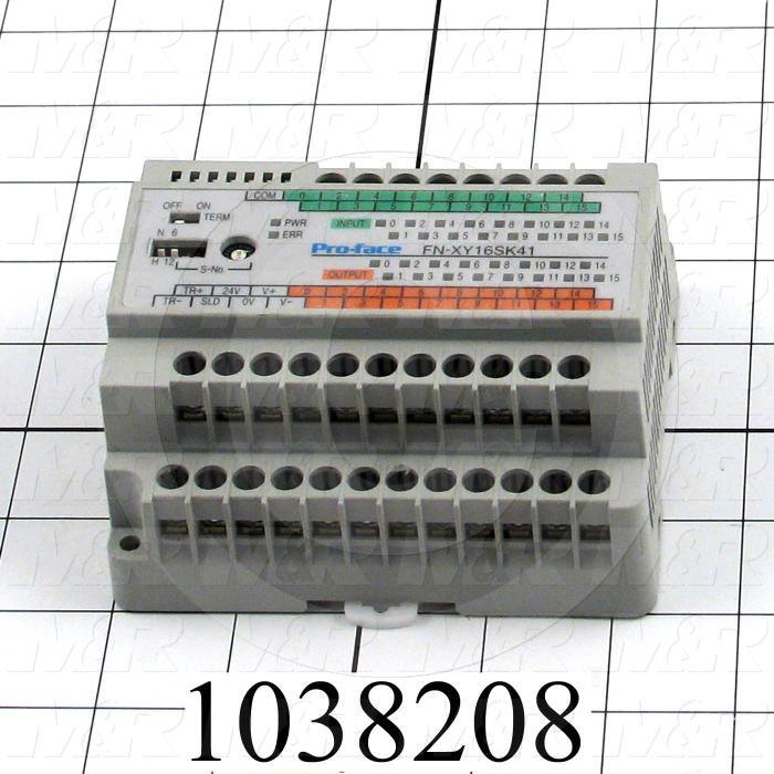 I/O Module, Flex Network, 16 Inputs, Sink/Source, 16 Outputs, Transistor Sink