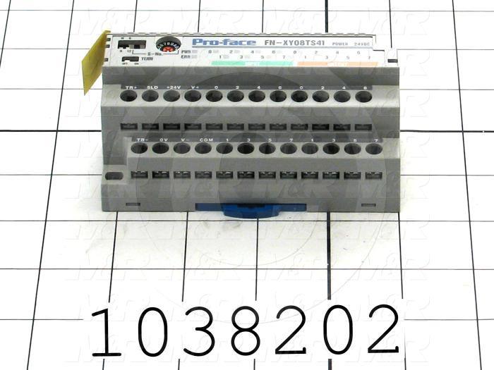 I/O Module, Flex Network, 8 Inputs, Sink/Source, 8 Outputs, Transistor Sink