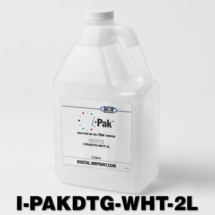 i-Pak DuPont Artistri Bulk Ink, 2 Liter Bottle, White