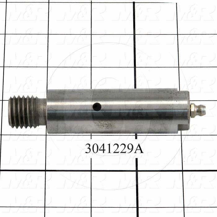 Idler Shaft, 1.00" Outside Diameter, 3/4-10 Thread Size, 3.13" Length of Block, 0.88" Thread Length, Steel Material