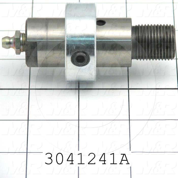 Idler Shaft, 1.00" Outside Diameter, 3/4-16 Thread Size, 2 1/16" Length of Block, 0.88" Thread Length, Steel Material