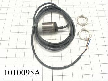 Inductive Proximity Switch, Round,12mm Diameter, Sensing Range 22mm, 2 Wire, Normally Open, 2m Cable, 10-40VDC