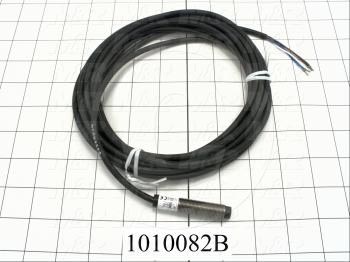 Inductive Proximity Switch, Round,12mm Diameter, Sensing Range 4mm, 4 Wire NPN, NO+NC, 10-30VDC