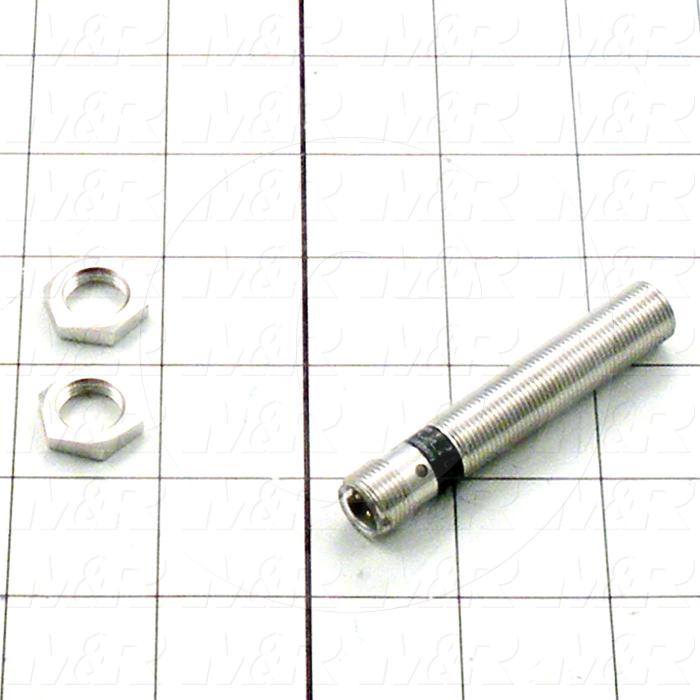 Inductive Proximity Switch, Round,12mm Diameter, Sensing Range 4mm, 4 Wire NPN, NO+NC, 10-30VDC, Shielded, M12 Connector