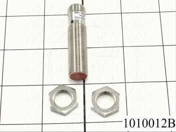 Inductive Proximity Switch, Round,12mm Diameter, Sensing Range 4mm, NPN, Normally Open