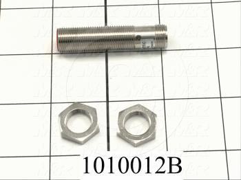 Inductive Proximity Switch, Round,12mm Diameter, Sensing Range 4mm, NPN, Normally Open