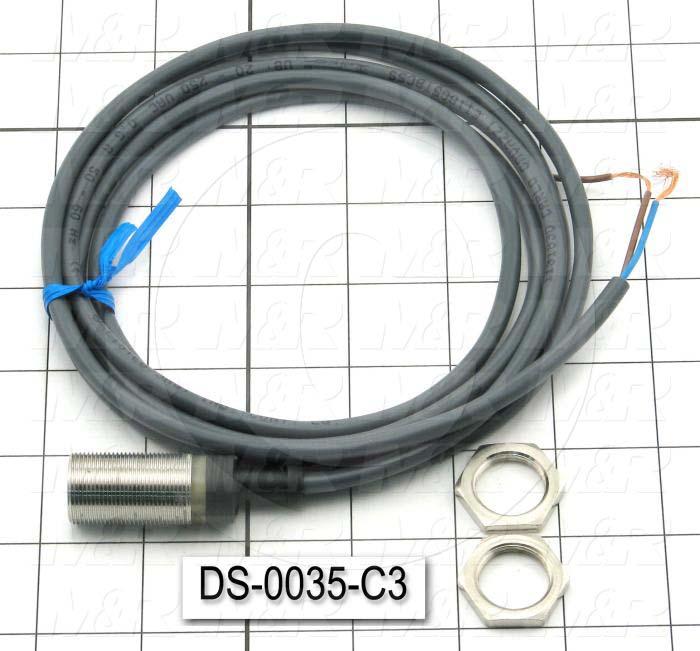 Inductive Proximity Switch, Round,18mm Diameter, Sensing Range 5mm, 2 Wire, Normally Close