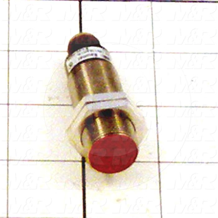 Inductive Proximity Switch, Round,18mm Diameter, Sensing Range 8mm, 3 Wire NPN, Normally Open, 10-30VDC