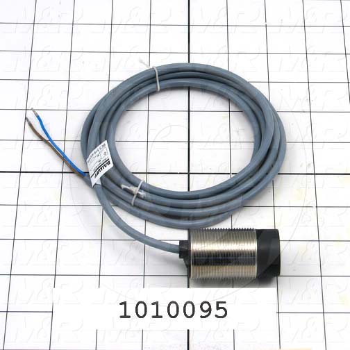 Inductive Proximity Switch, Round,30mm Diameter, Sensing Range 15mm, 2 Wire, Normally Open, 5m Cable