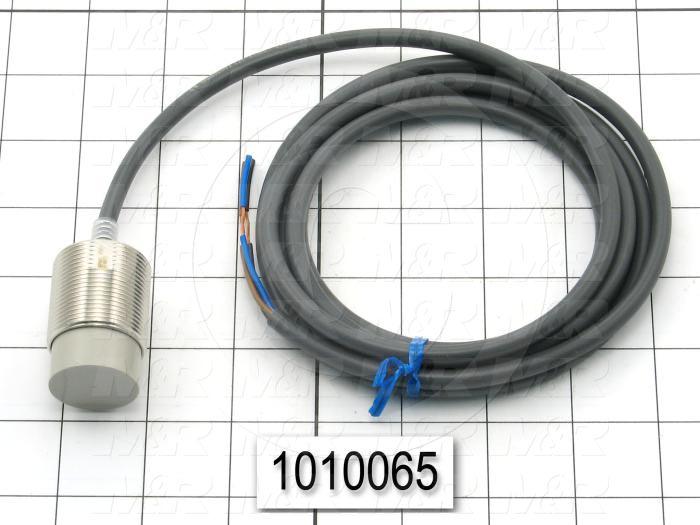 Inductive Proximity Switch, Round,30mm Diameter, Sensing Range 18mm, NPN, Normally Open, 10-40VDC