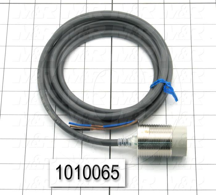Inductive Proximity Switch, Round,30mm Diameter, Sensing Range 18mm, NPN, Normally Open, 10-40VDC