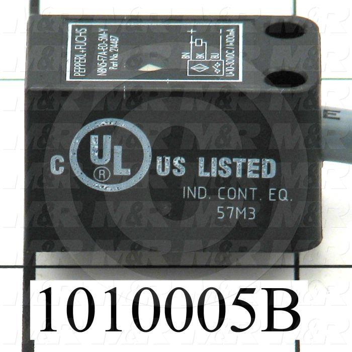 Inductive Proximity Switch, Square, NPN, Normally Open, 5m Cable