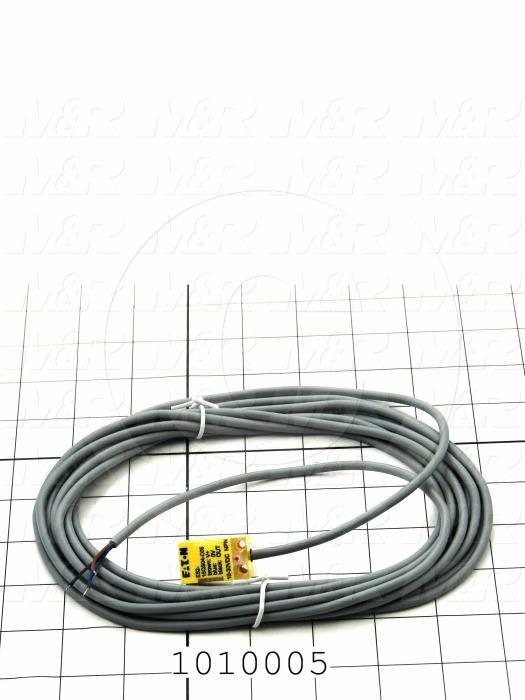 Inductive Proximity Switch, Square, NPN, Normally Open, 5m Cable