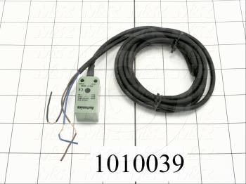Inductive Proximity Switch, Square, Sensing Range 8mm, NPN, Normally Open, 2m Cable, 10-30VDC