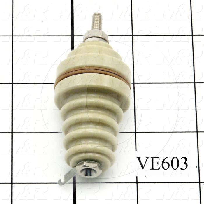 Insulator, Through Panel, Ceramic, 10-32