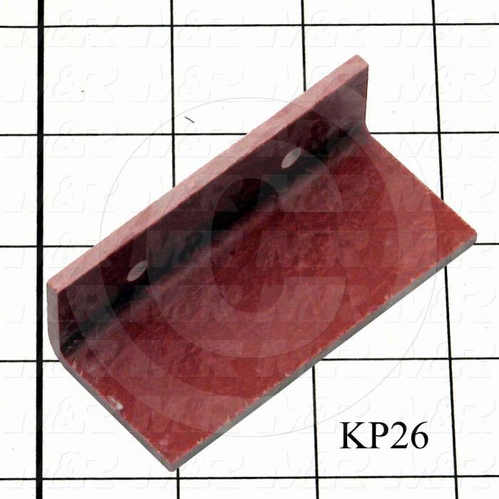 Insulators, High Voltage, 1.38", 3.00", 0.13", GPO-3 Fiberglass Angle, Used On Flip Top Plate Maker