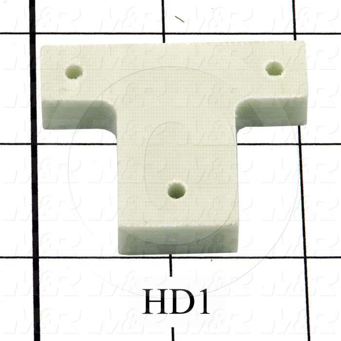 Insulators, Lamp Holder, 2", 1.63", 0.38", Glass Silicone, Type G7, Used On Lamp Support Assy, 3k