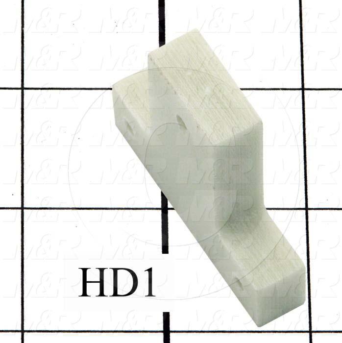 Insulators, Lamp Holder, 2", 1.63", 0.38", Glass Silicone, Type G7, Used On Lamp Support Assy, 3k