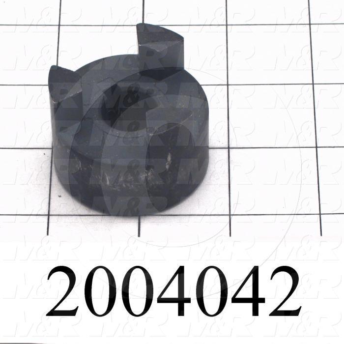 Jaw Type Coupling, Hub # 1 Bore 5/8", Hub # 1 Outer Diameter 1.75", Overall Length 2.13 in., Steel Hub Material, Clamping Style Set Screw, Hub Only