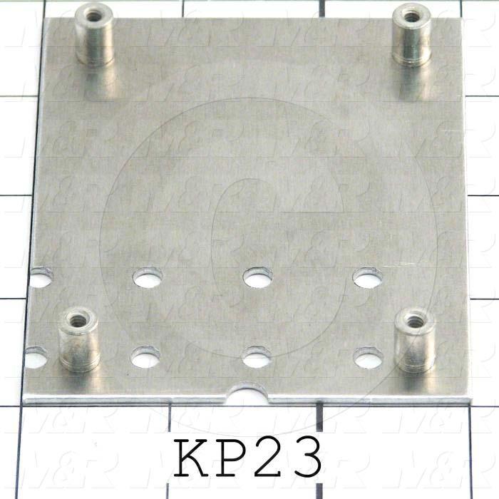 Key Pad Frame, Discription Key Pad Frame, 3.00 in. Width, 3.75" Length, 0.062" Thickness, Aluminum Material, Exposure System 23x27 M&R Machines, 1 Gal. Notes