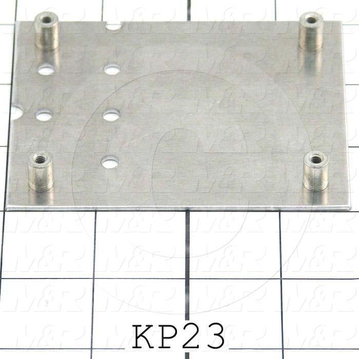 Key Pad Frame, Discription Key Pad Frame, 3.00 in. Width, 3.75" Length, 0.062" Thickness, Aluminum Material, Exposure System 23x27 M&R Machines