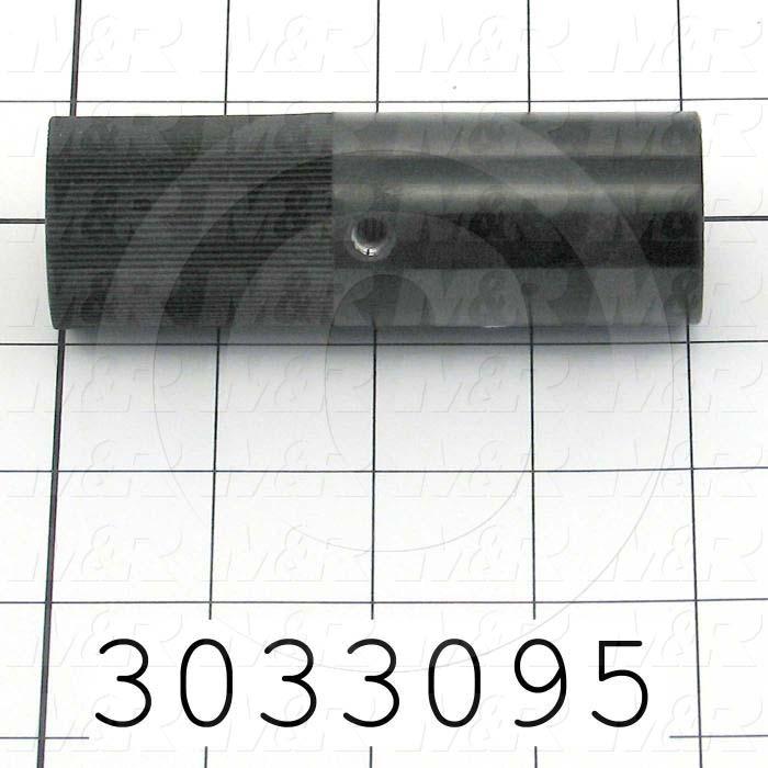 Knobs, Chopper Knob, Threaded Hole, 1/2-20 Thread Size, 4.11" Knob Length, Plastic Material