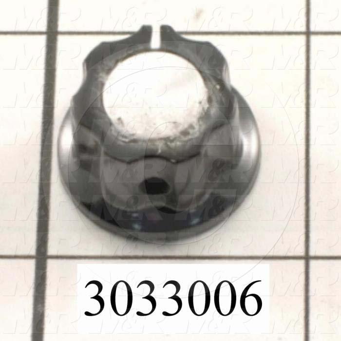 Knobs, Control, Blind Hole, 0.250" Hole Diameter, Plastic Material