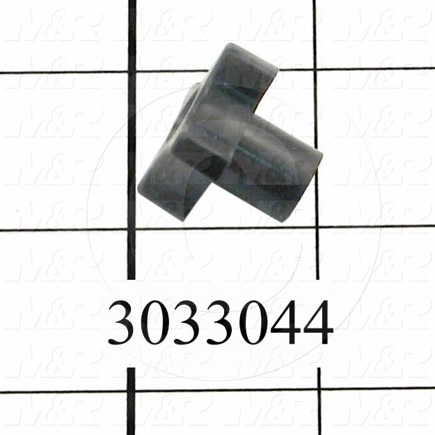 Knobs, Four Arm, Threaded Hole, 1/4"-20 Thread Size, Plastic Material