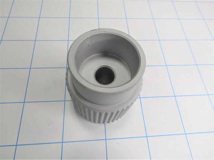 Knobs, Knurled, Thru Hole, Unthreaded Thread Size, 10.1 mm Hole Diameter, 45 mm Knob Length, 40 mm Outside Diameter