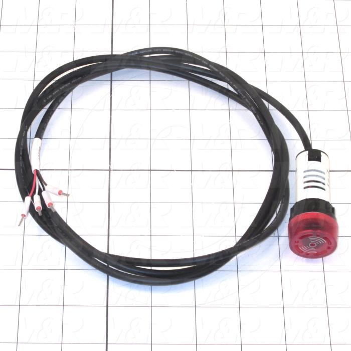 Lamp Assembly, WARNING LIGHT WITH BUZZER, 24VDC