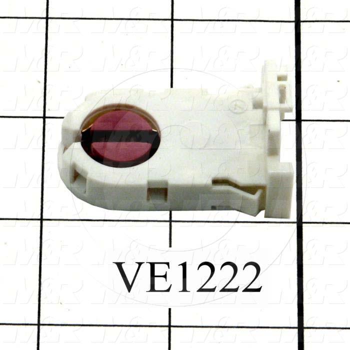 Lamp Holder, With Red And 4 Connecting Holes, Use For Fluorescent Lamp