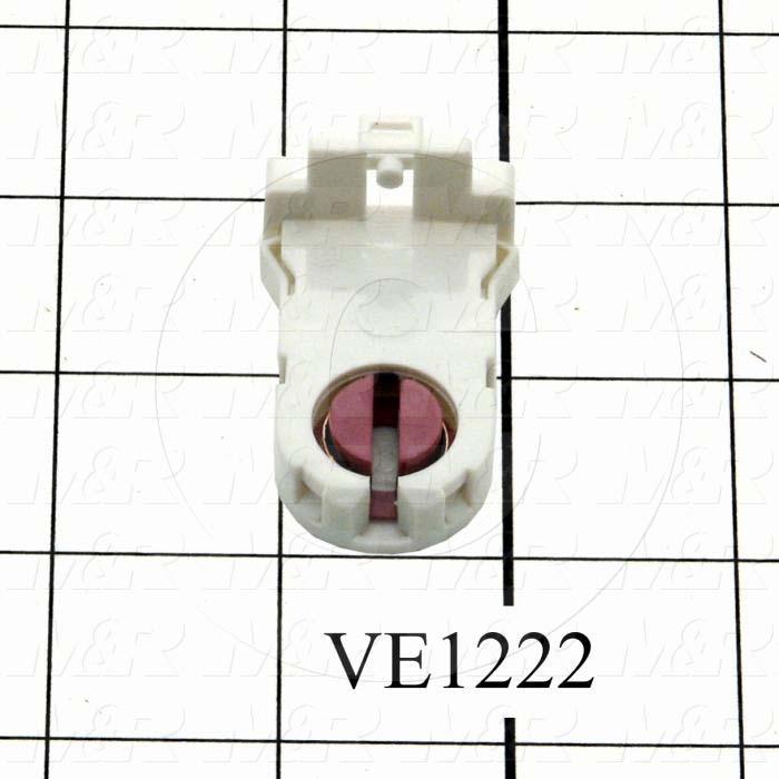 Lamp Holder, With Red And 4 Connecting Holes, Use For Fluorescent Lamp