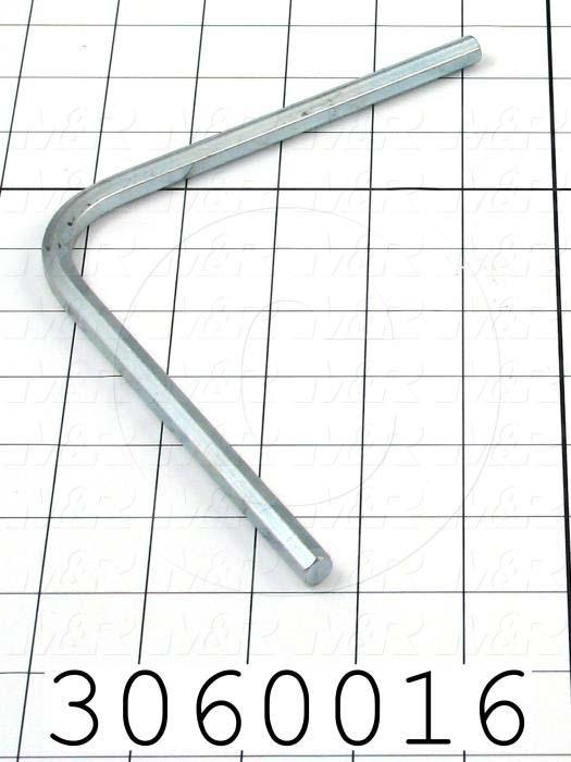 Latches, Actuation  Tool  for Latch Part  No 3060014, Concealed Draw Latch, 0.75"-1.25" Latching Distance, Steel, Zinc Finish,  8mm (5/16) Hex Wrench  6"x6"