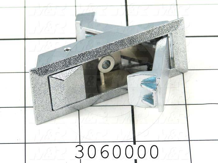 Latches, Compression Trigger Latch, 0.75"-1.25" Latching Distance, 4.00 in. Overall Length, 1.18" Width, 1.875" Thickness, Steel, Chrome Finish