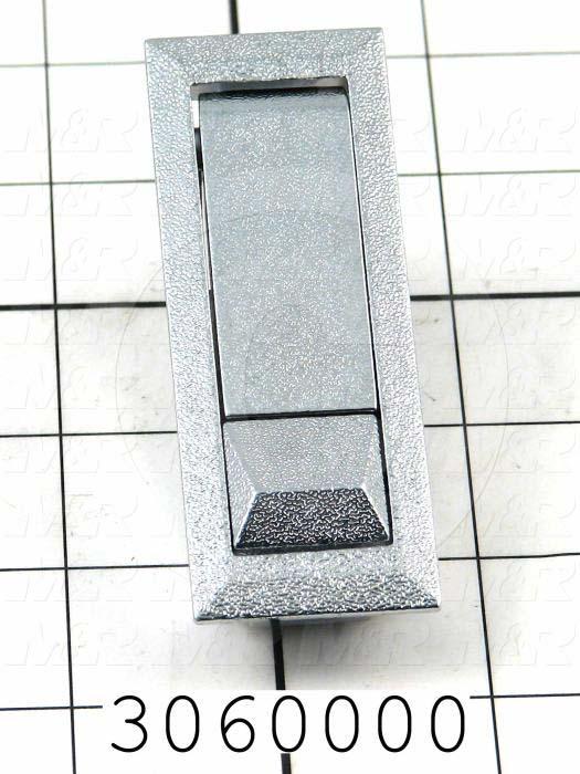 Latches, Compression Trigger Latch, 0.75"-1.25" Latching Distance, 4.00 in. Overall Length, 1.18" Width, 1.875" Thickness, Steel, Chrome Finish